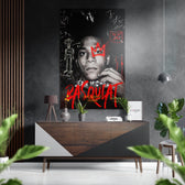 Basquiat Brushed Aluminum Dibond Wall Art.