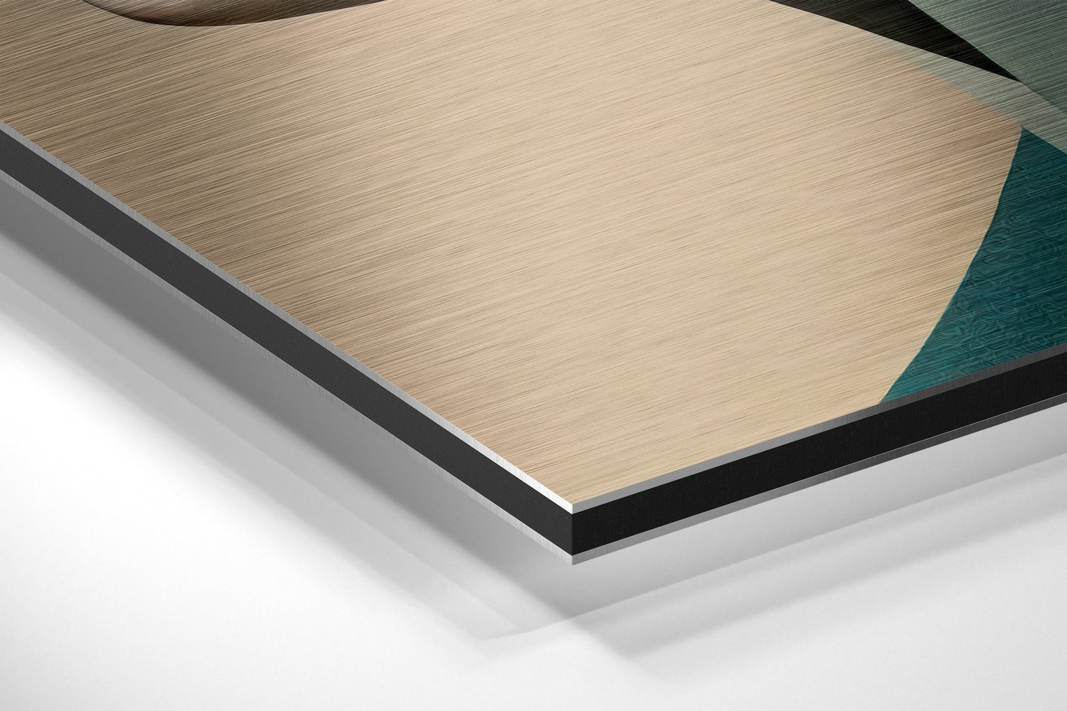 Shaped Mind Brushed Aluminum Dibond Wall Art.