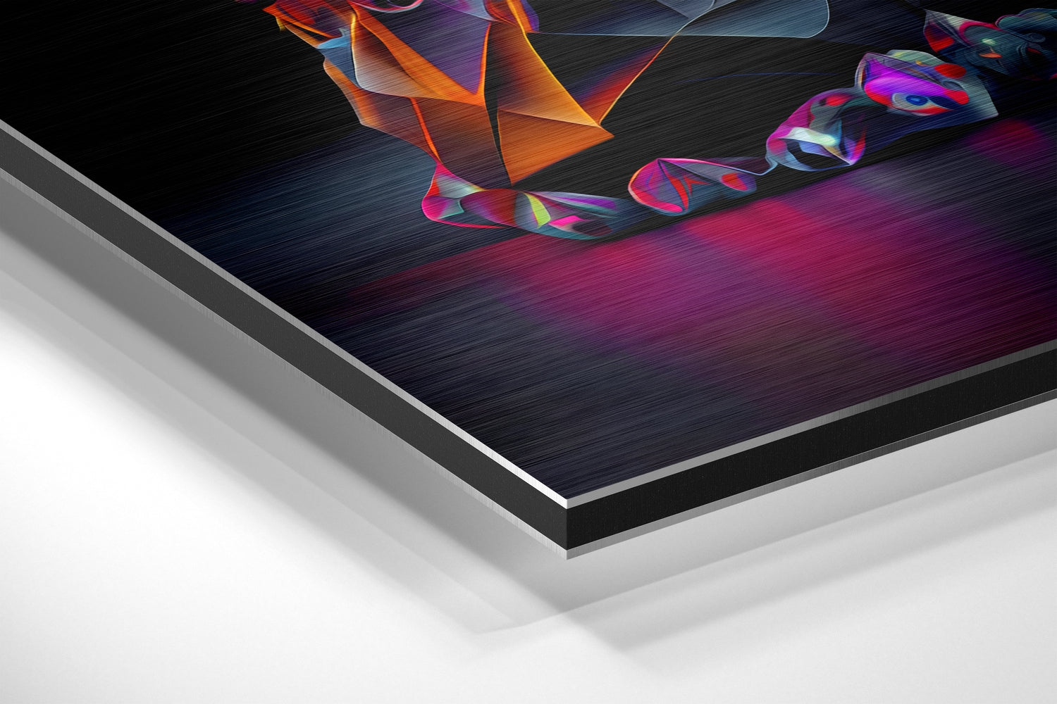 Skull Brushed Aluminum Dibond Wall Art.