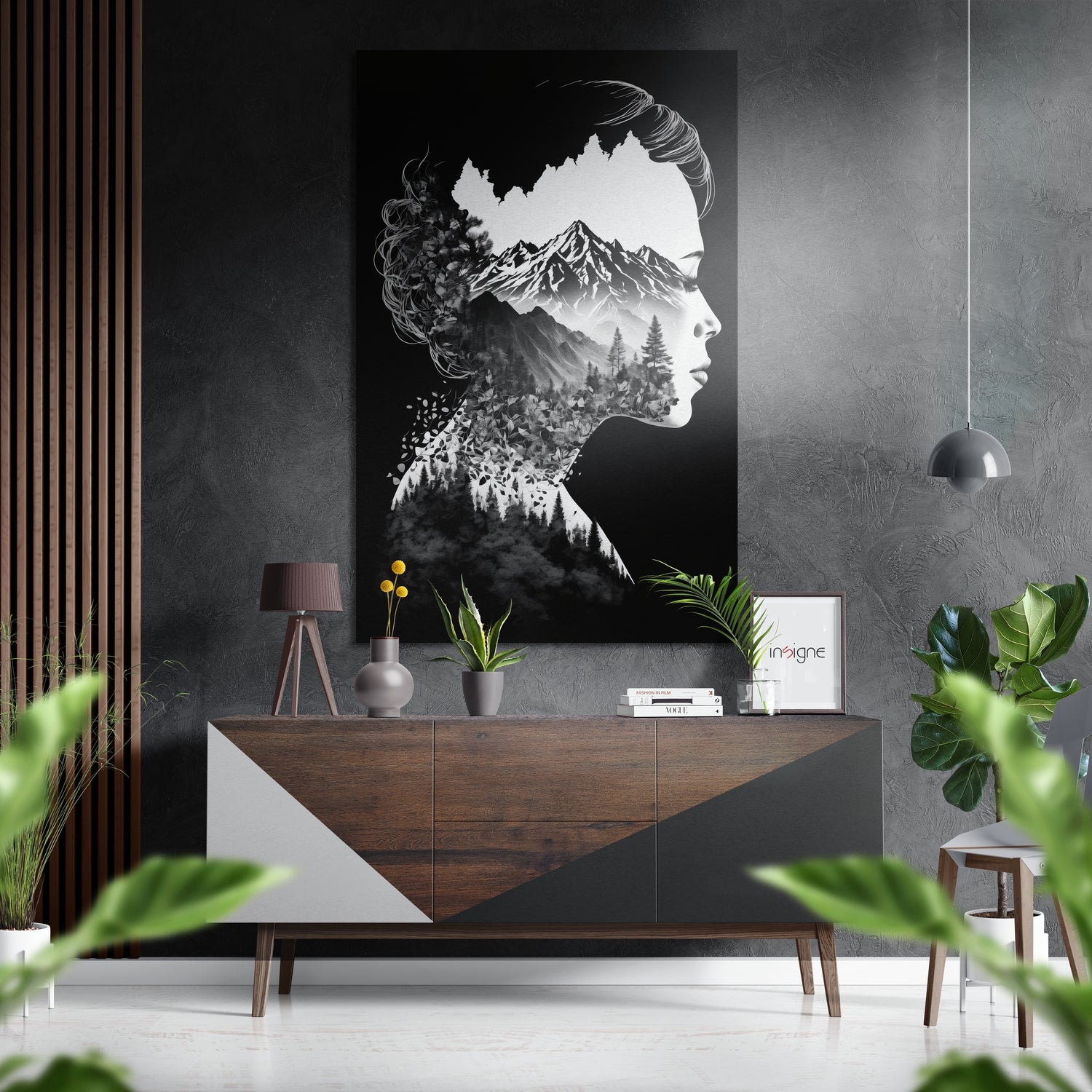 Forest in My Mind Brushed Aluminum Dibond Wall Art.