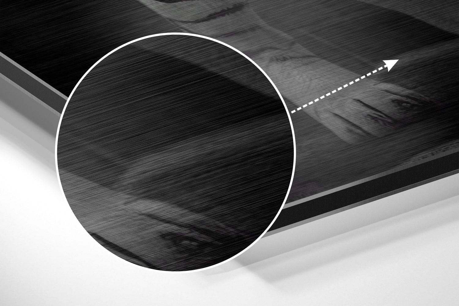 Anger of Tiger Brushed Aluminum Dibond Wall Art.