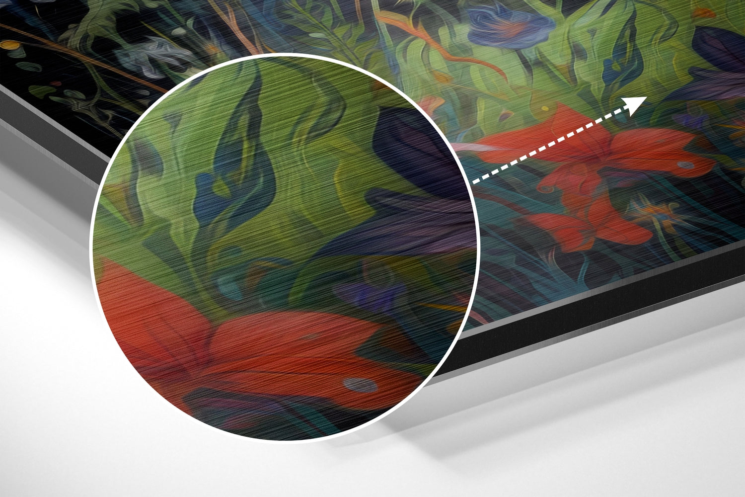 Fox Brushed Aluminum Dibond Wall Art.