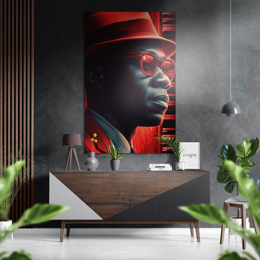 Jazz Brushed Aluminum Dibond Wall Art.