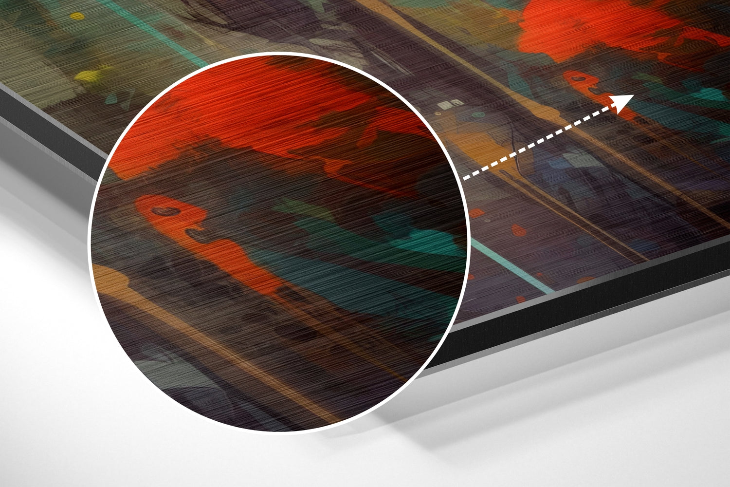 Robot Brushed Aluminum Dibond Wall Art.