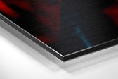 Woman Brushed Aluminum Dibond Wall Art.