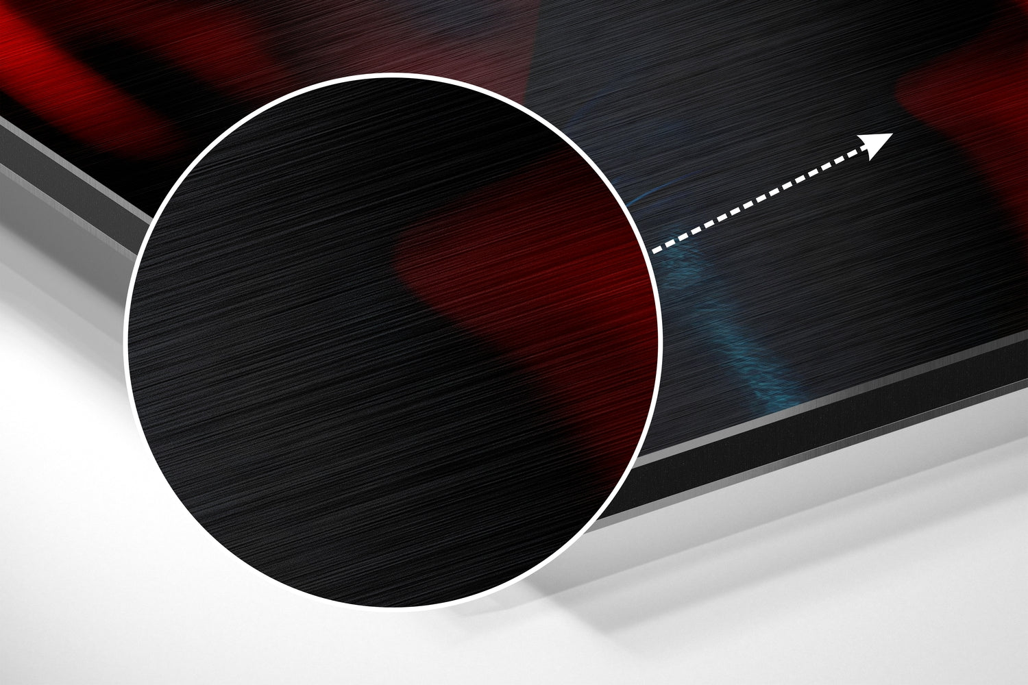 Woman Brushed Aluminum Dibond Wall Art.