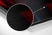 Woman Brushed Aluminum Dibond Wall Art.