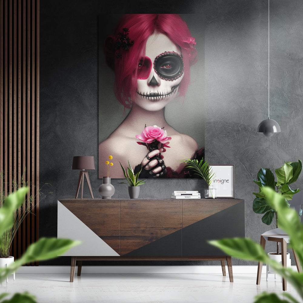 Corpse Bride Brushed Aluminum Dibond Wall Art.