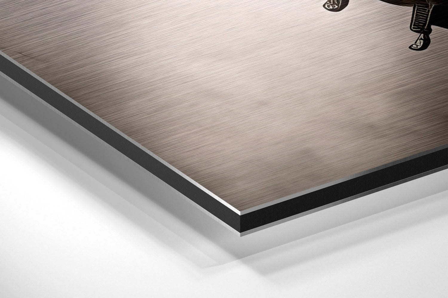 Warrior's Horse Brushed Aluminum Dibond Wall Art.