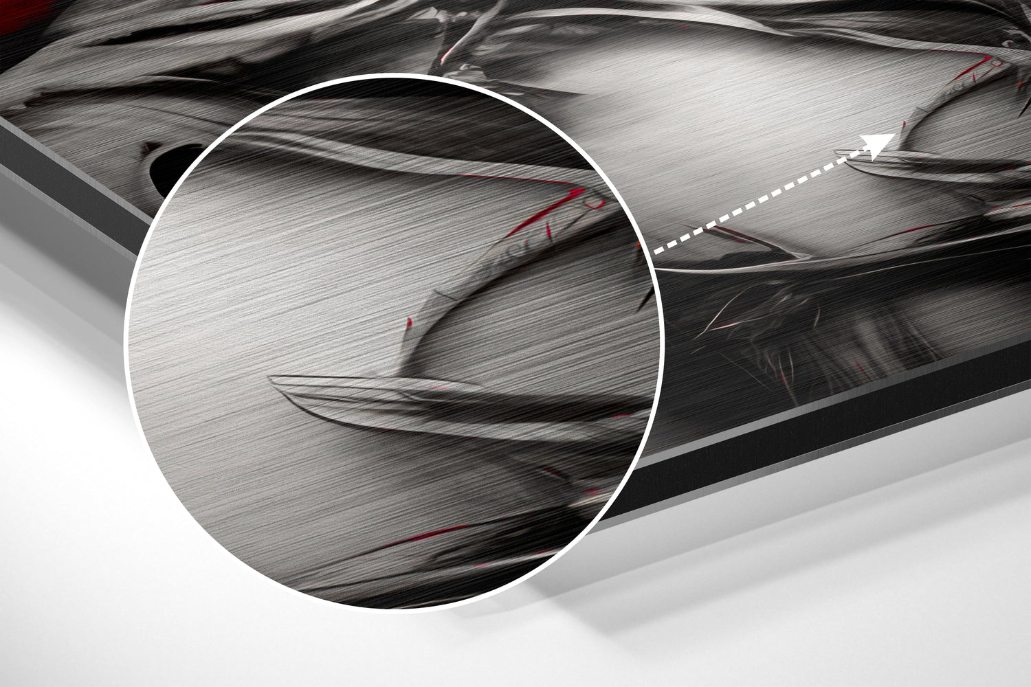 The Warrior Brushed Aluminum Dibond Wall Art.