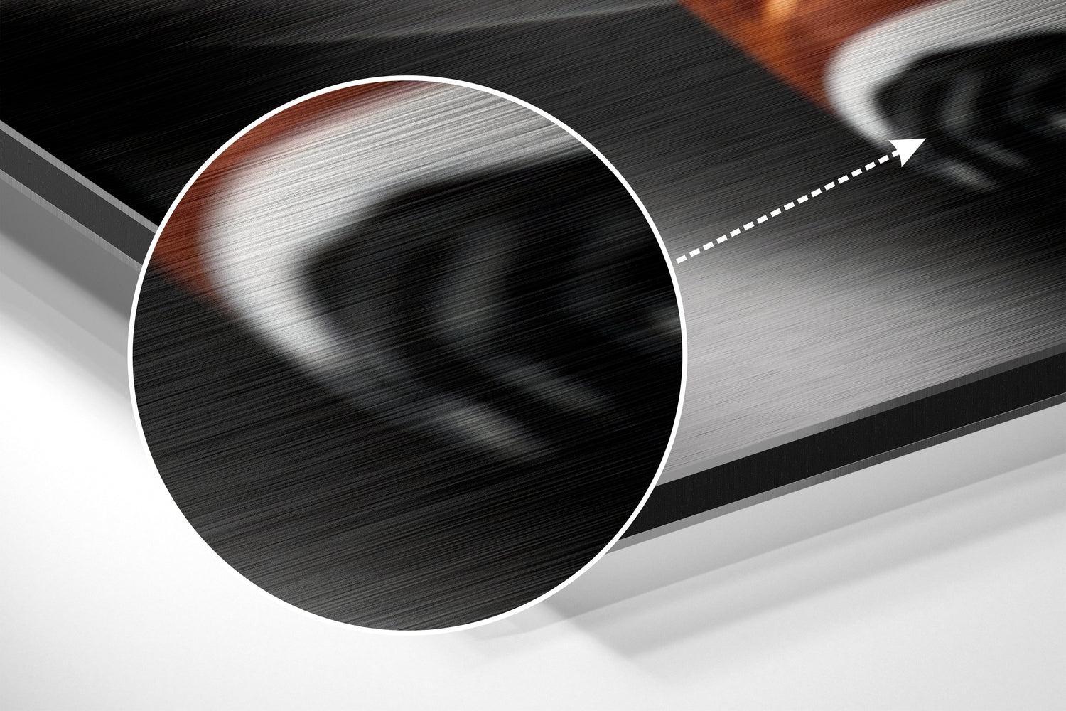 Cuban Brushed Aluminum Dibond Wall Art.