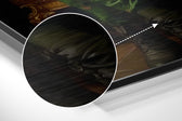 Clown in the Throne Brushed Aluminum Dibond Wall Art.