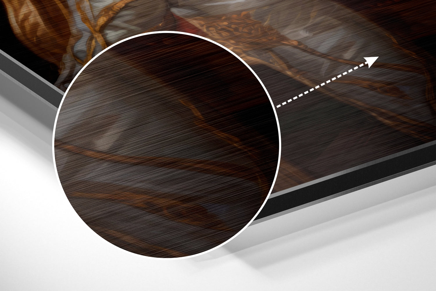 Micheal Jackson the King Brushed Aluminum Dibond Wall Art.