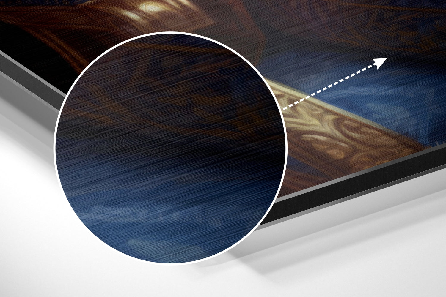 Micheal Jackson the King Brushed Aluminum Dibond Wall Art.