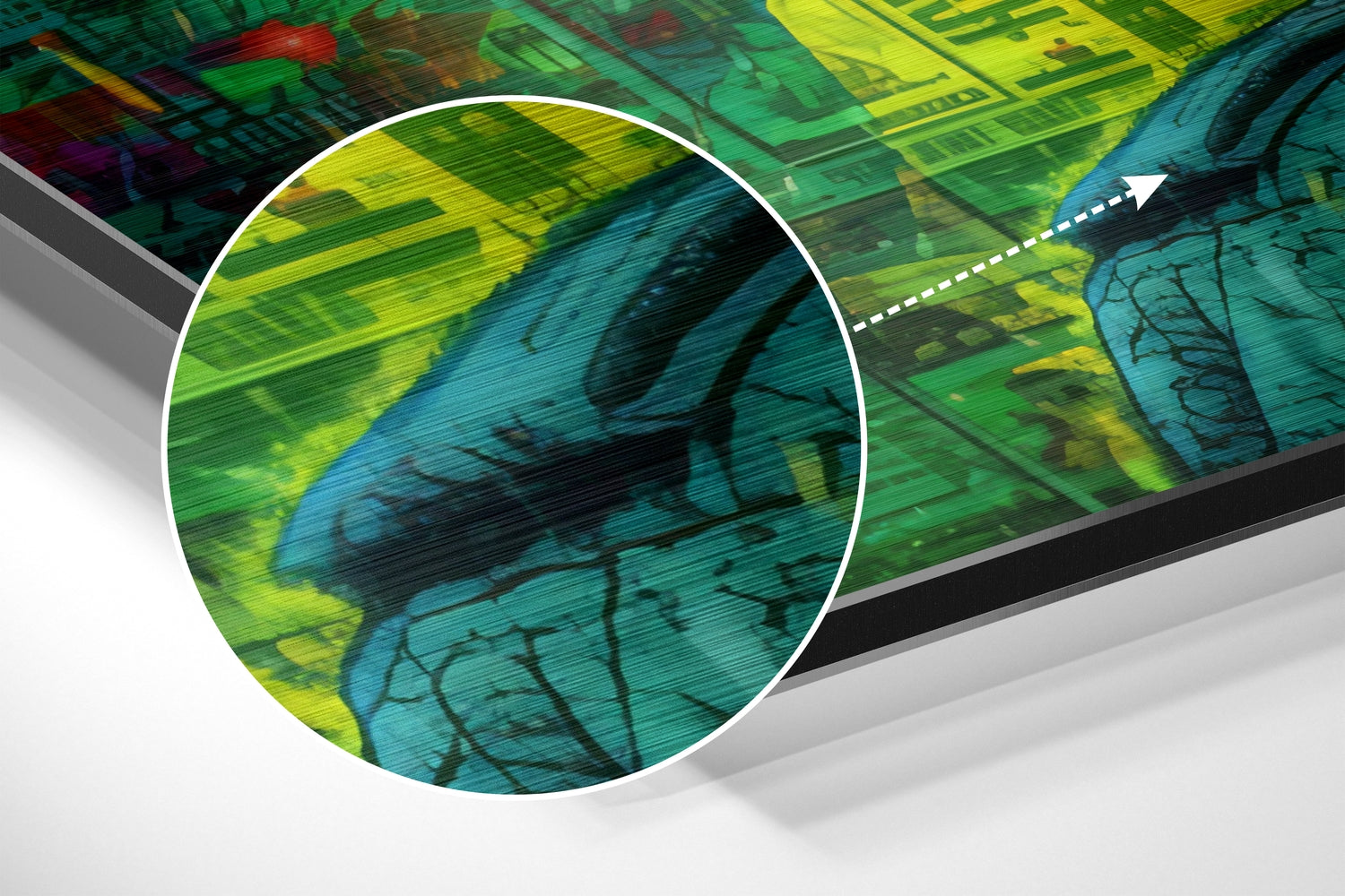 Cool Girl Brushed Aluminum Dibond Wall Art.