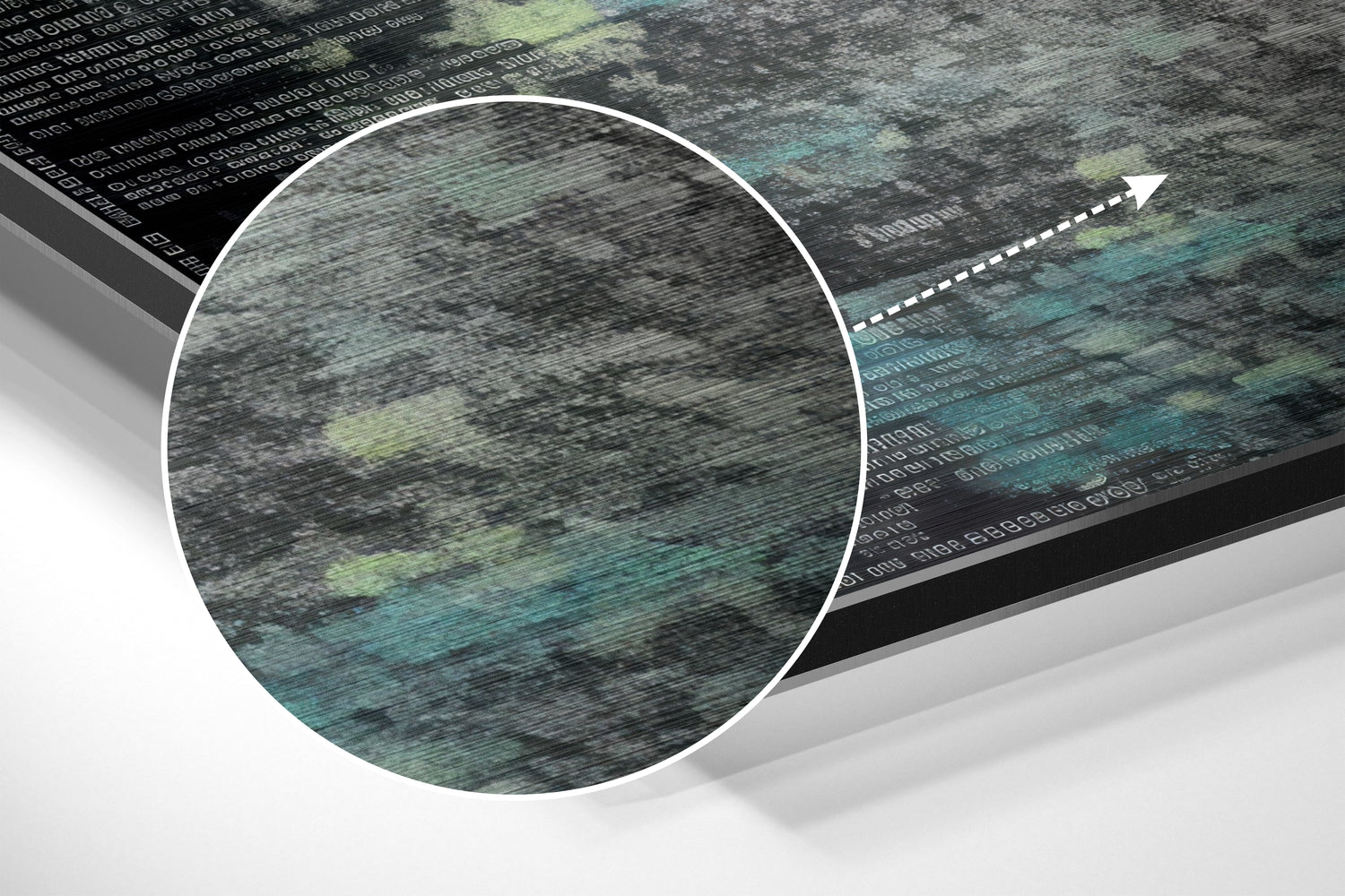 Umbrella Brushed Aluminum Dibond Wall Art.