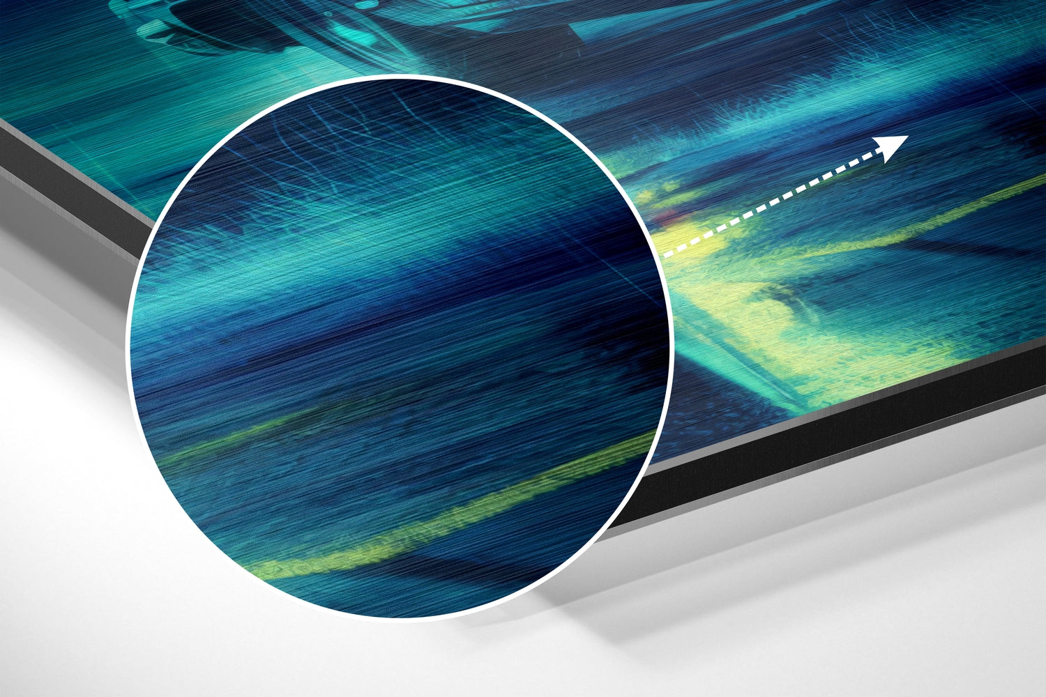 Classical Car Brushed Aluminum Dibond Wall Art.