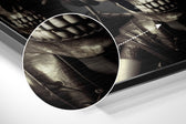 Skulls Having Fun Brushed Aluminum Dibond Wall Art.