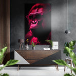 Wise Monkey Brushed Aluminum Dibond Wall Art.
