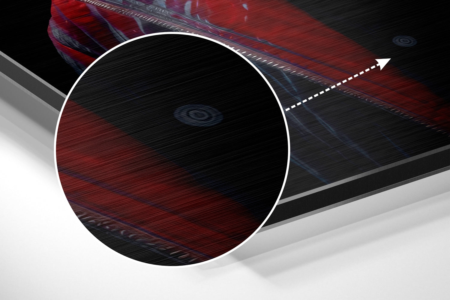 Cool Giraffe Brushed Aluminum Dibond Wall Art.