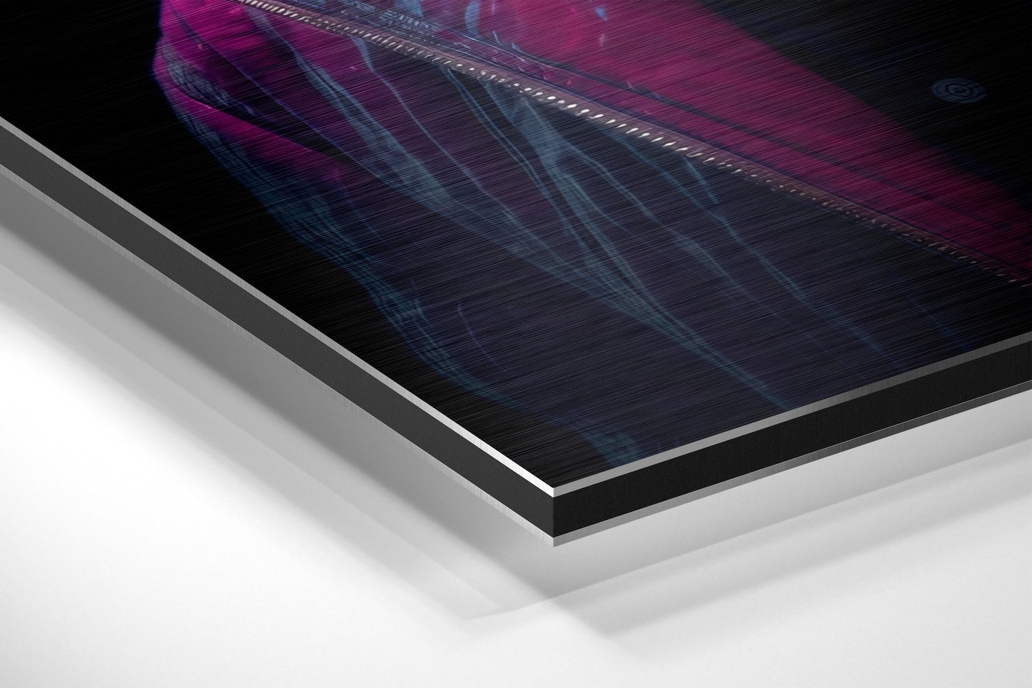 Cool Giraffe Brushed Aluminum Dibond Wall Art.