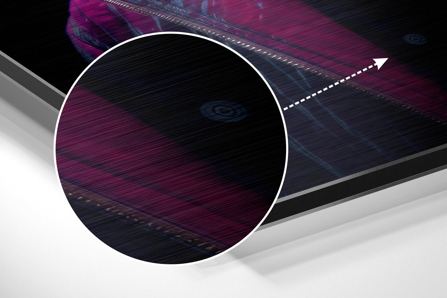 Cool Giraffe Brushed Aluminum Dibond Wall Art.