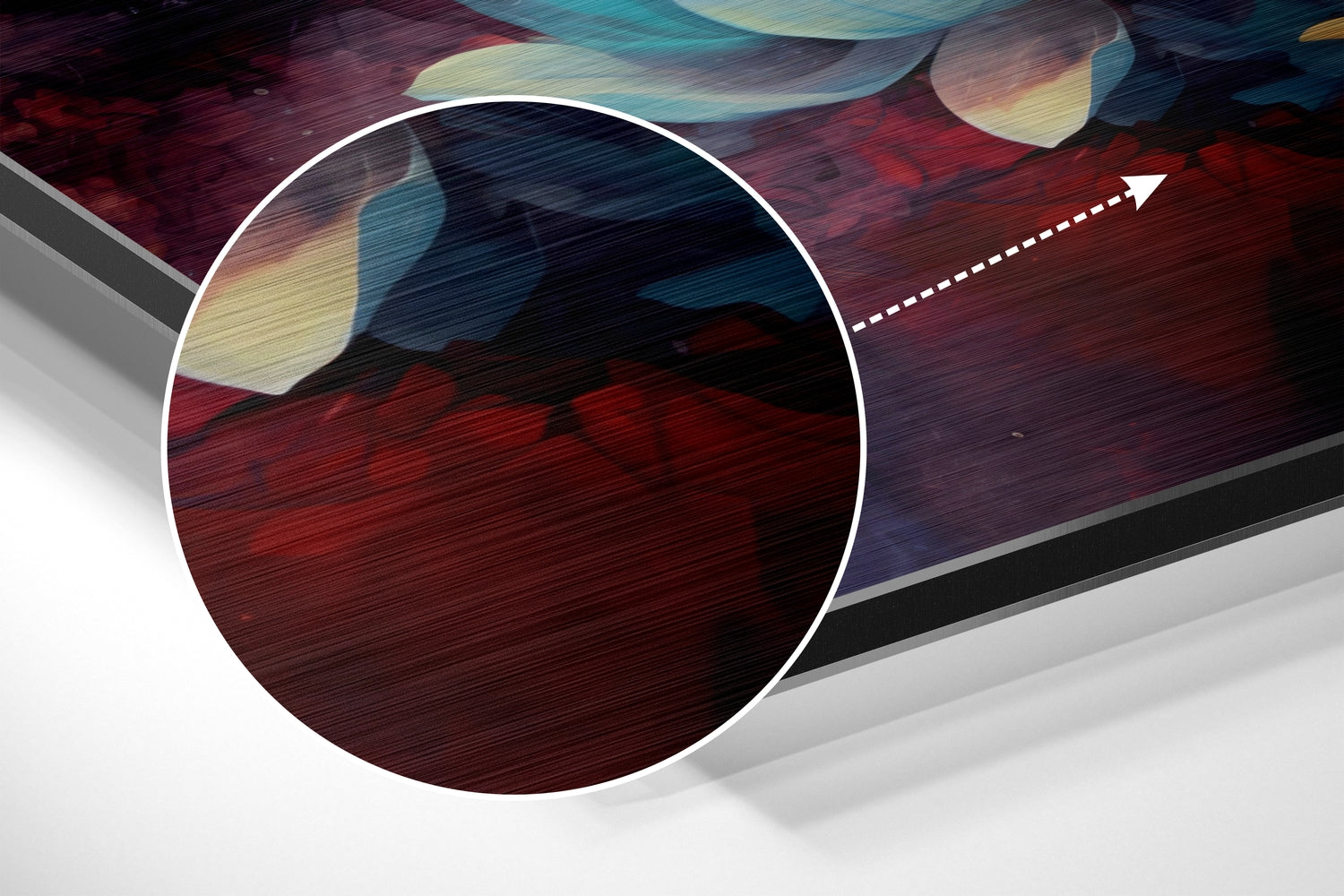 Budha Brushed Aluminum Dibond Wall Art.