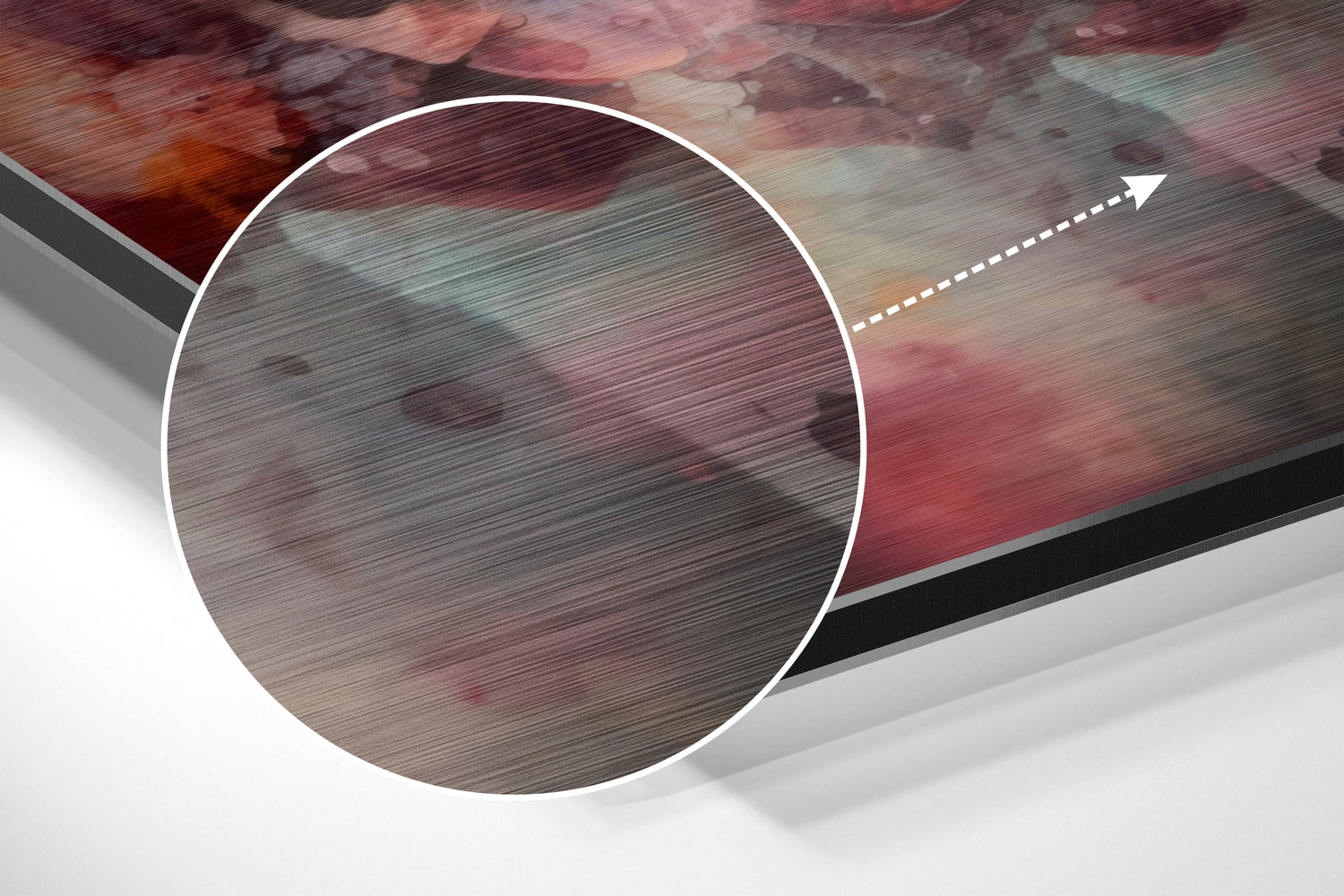 Budha Brushed Aluminum Dibond Wall Art.