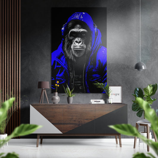 Age of Apes Brushed Aluminum Dibond Wall Art.