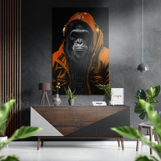 Age of Apes Brushed Aluminum Dibond Wall Art.
