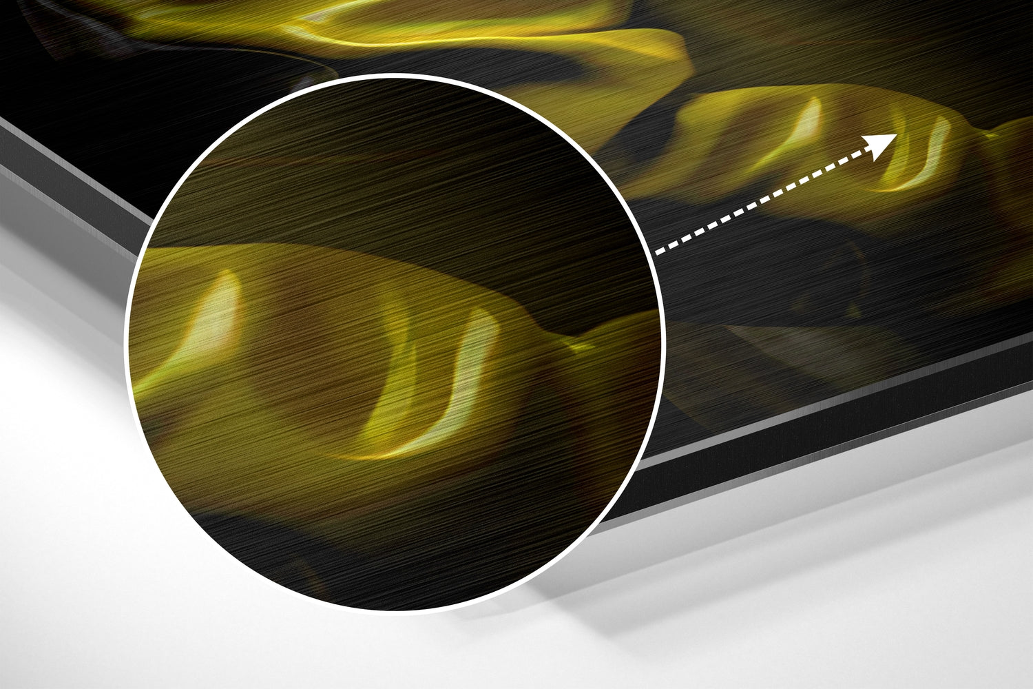 Fashionate Rhino Brushed Aluminum Dibond Wall Art.