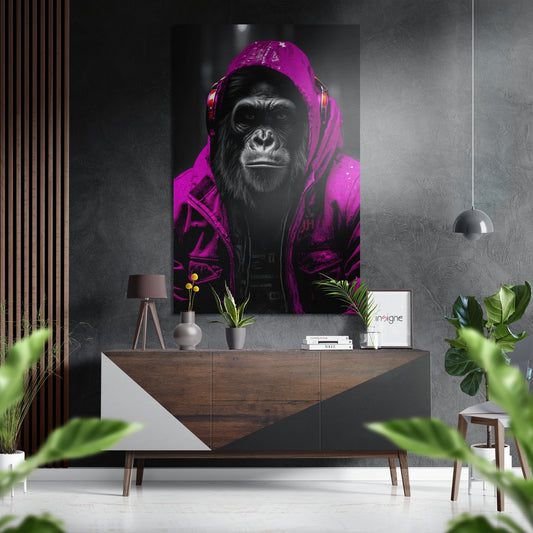 Age of Apes Brushed Aluminum Dibond Wall Art.
