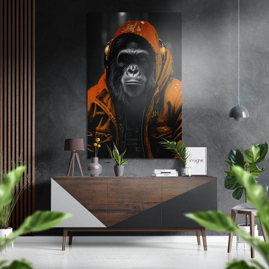 Age of Apes Brushed Aluminum Dibond Wall Art.