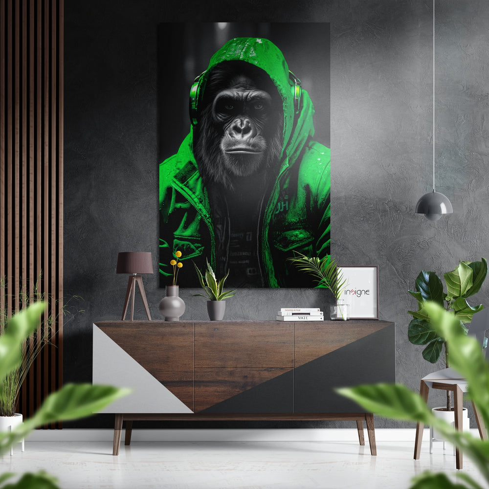 Age of Apes Brushed Aluminum Dibond Wall Art.