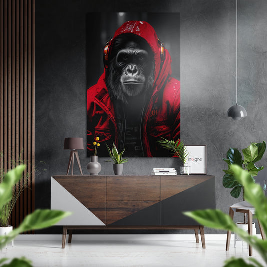Age of Apes Brushed Aluminum Dibond Wall Art.