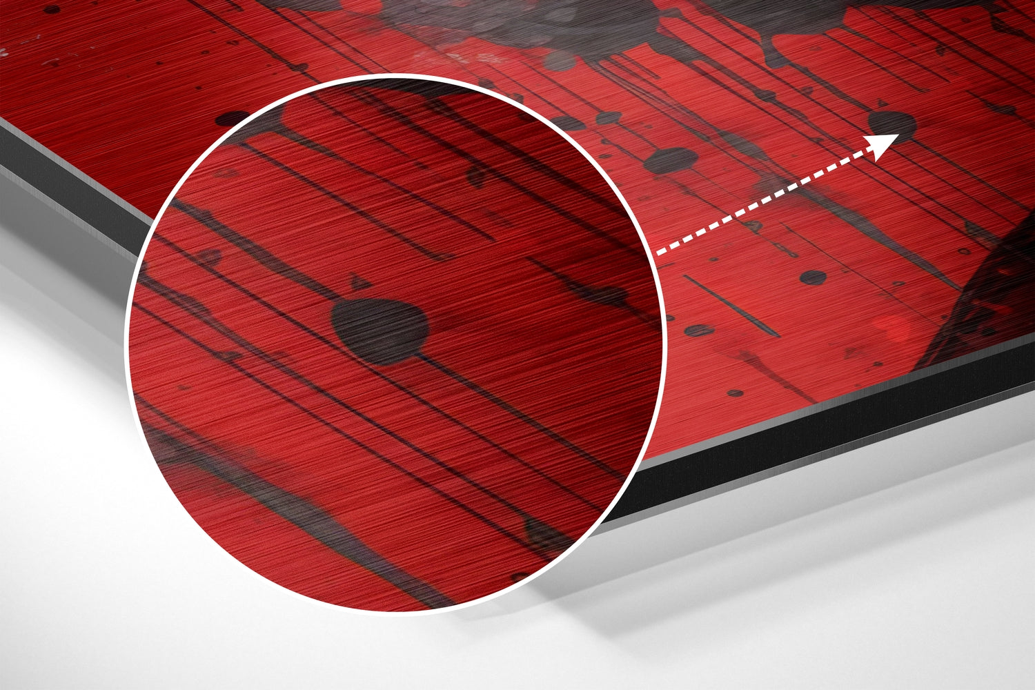 Einstein Brushed Aluminum Dibond Wall Art.