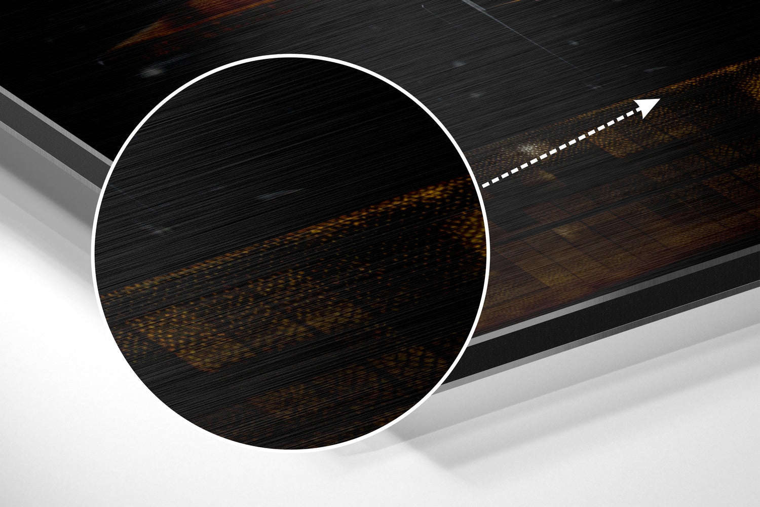 Einstein Brushed Aluminum Dibond Wall Art.