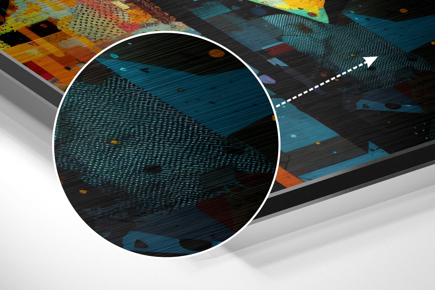 Heisenberg Brushed Aluminum Dibond Wall Art.