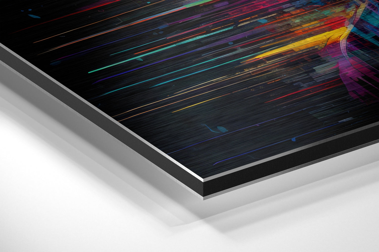 Melt Down Brushed Aluminum Dibond Wall Art.