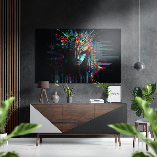 Scattering Ideas Brushed Aluminum Dibond Wall Art.