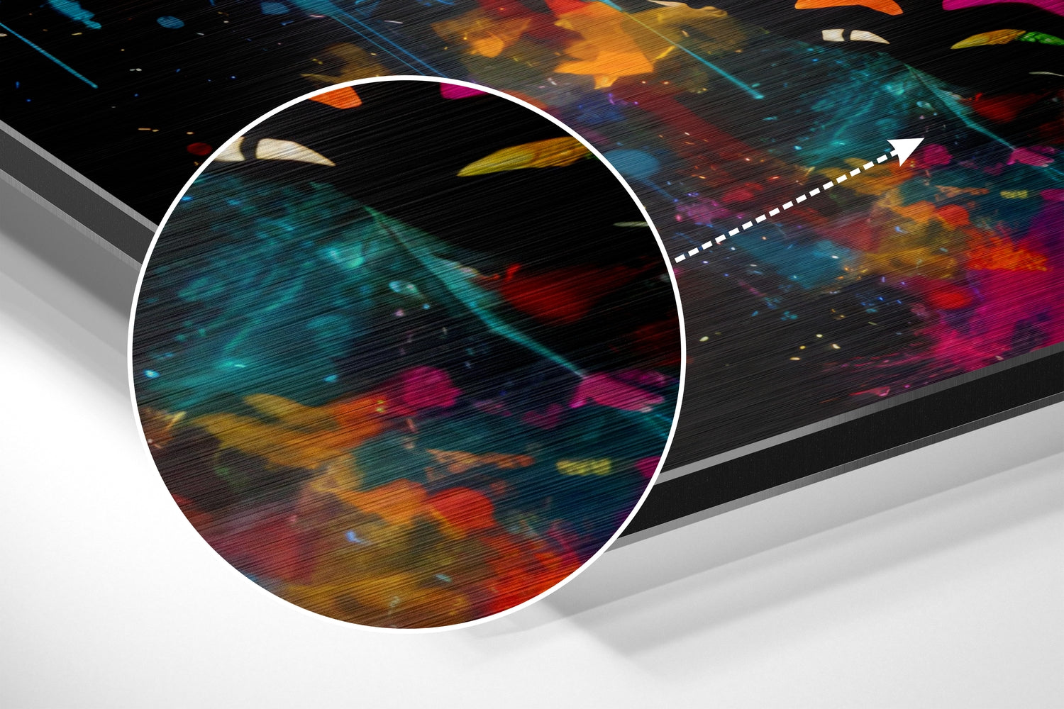 Butterfly Brushed Aluminum Dibond Wall Art.