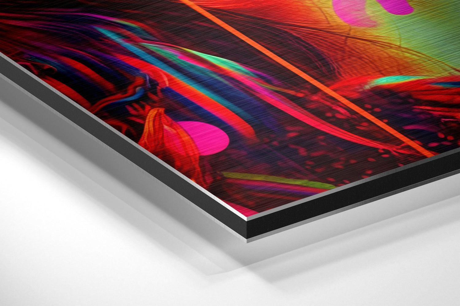 Woman Brushed Aluminum Dibond Wall Art.