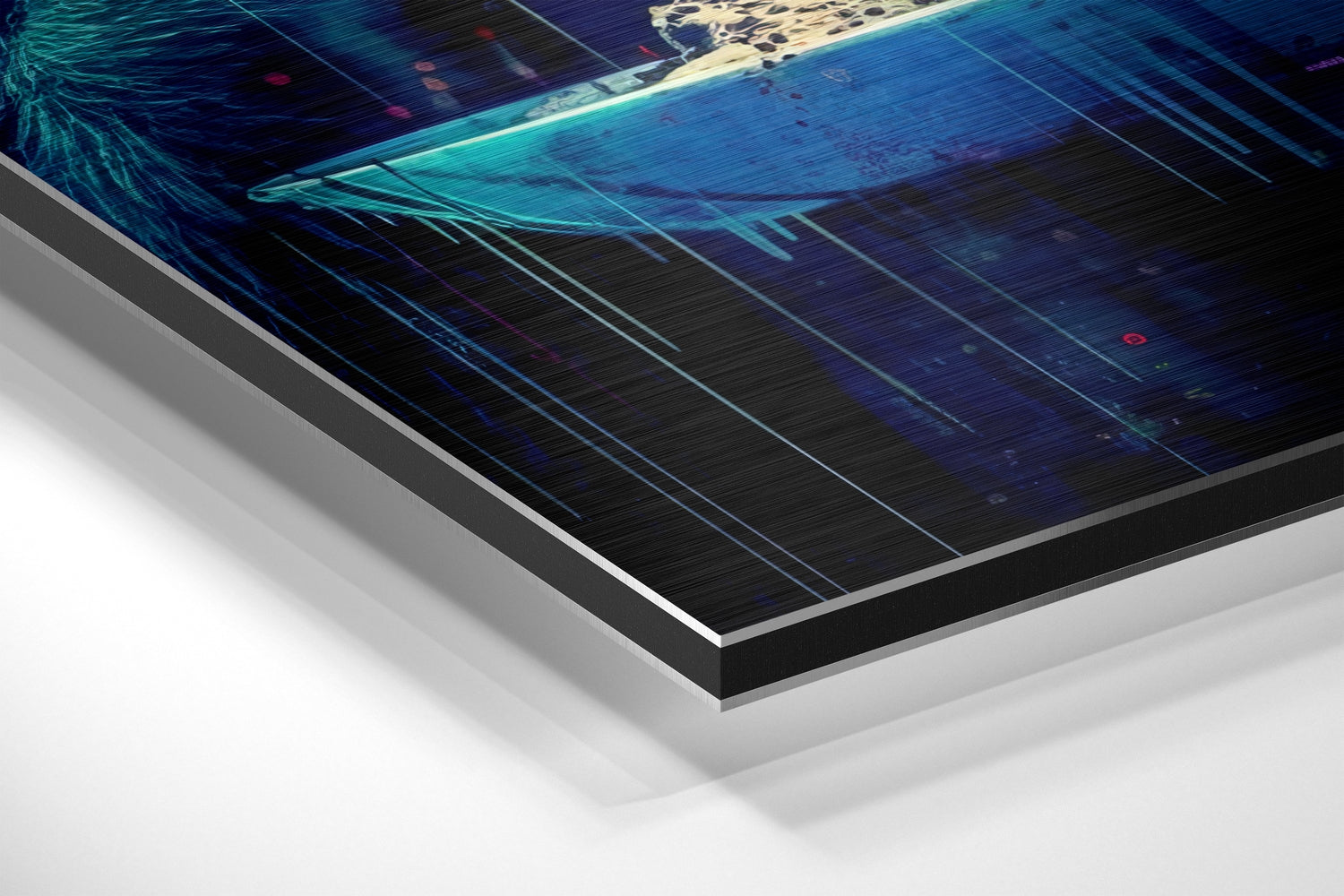 Monkey Brushed Aluminum Dibond Wall Art.