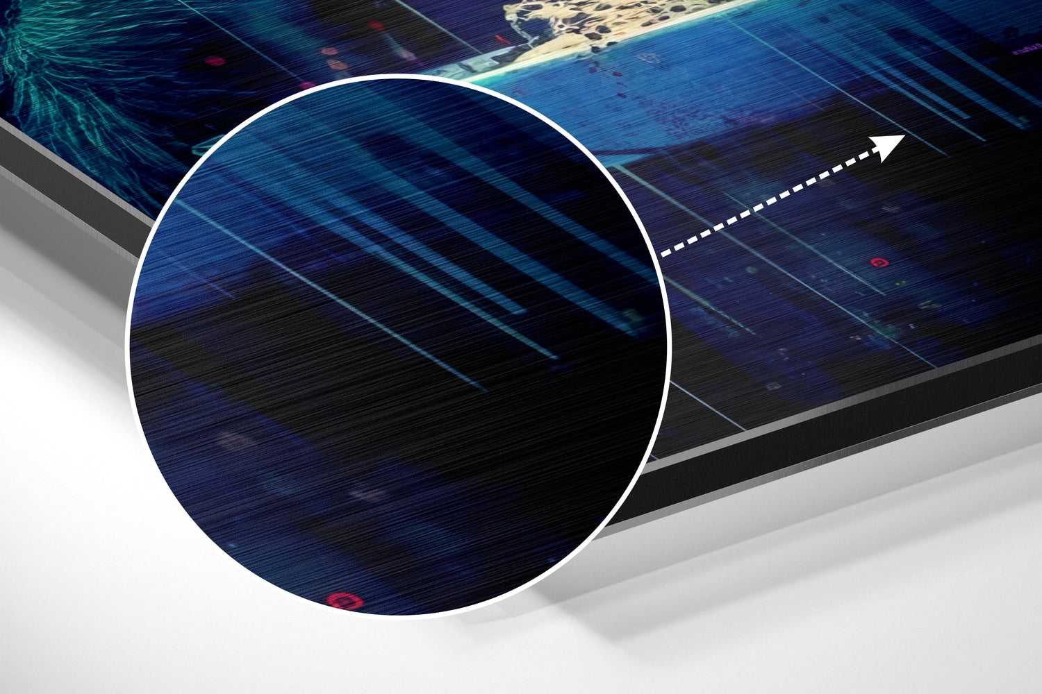 Monkey Brushed Aluminum Dibond Wall Art.