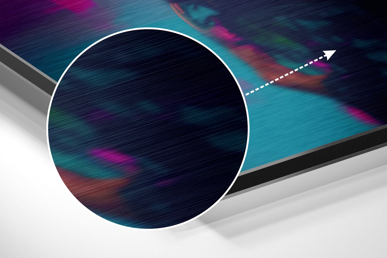 Fashionate Panda Brushed Aluminum Dibond Wall Art.