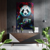 Panda Brushed Aluminum Dibond Wall Art.