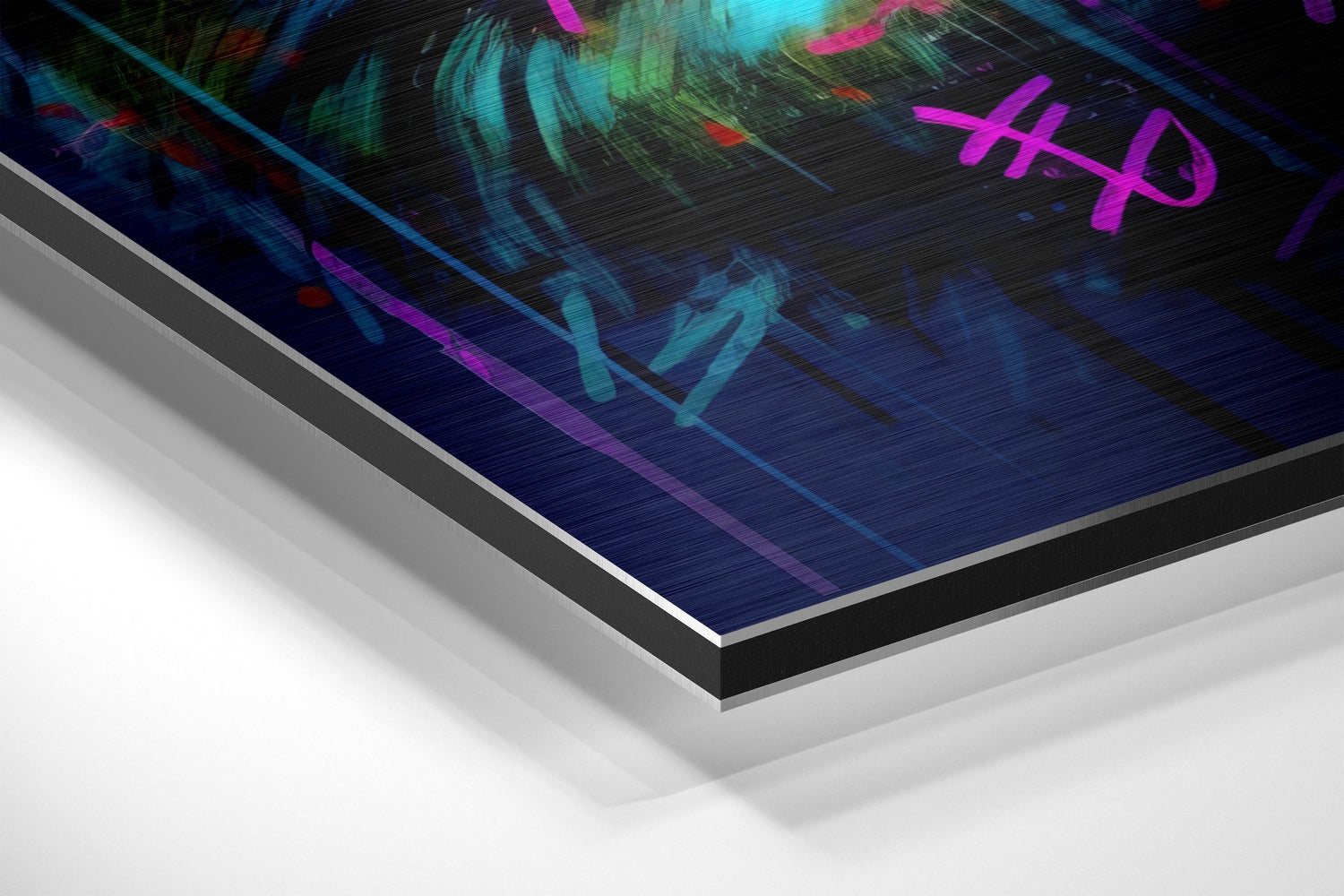 Panda Brushed Aluminum Dibond Wall Art.