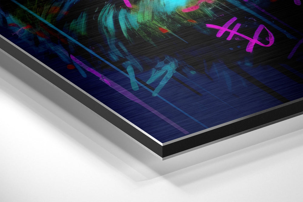 Panda Brushed Aluminum Dibond Wall Art.