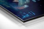 Panda Brushed Aluminum Dibond Wall Art.
