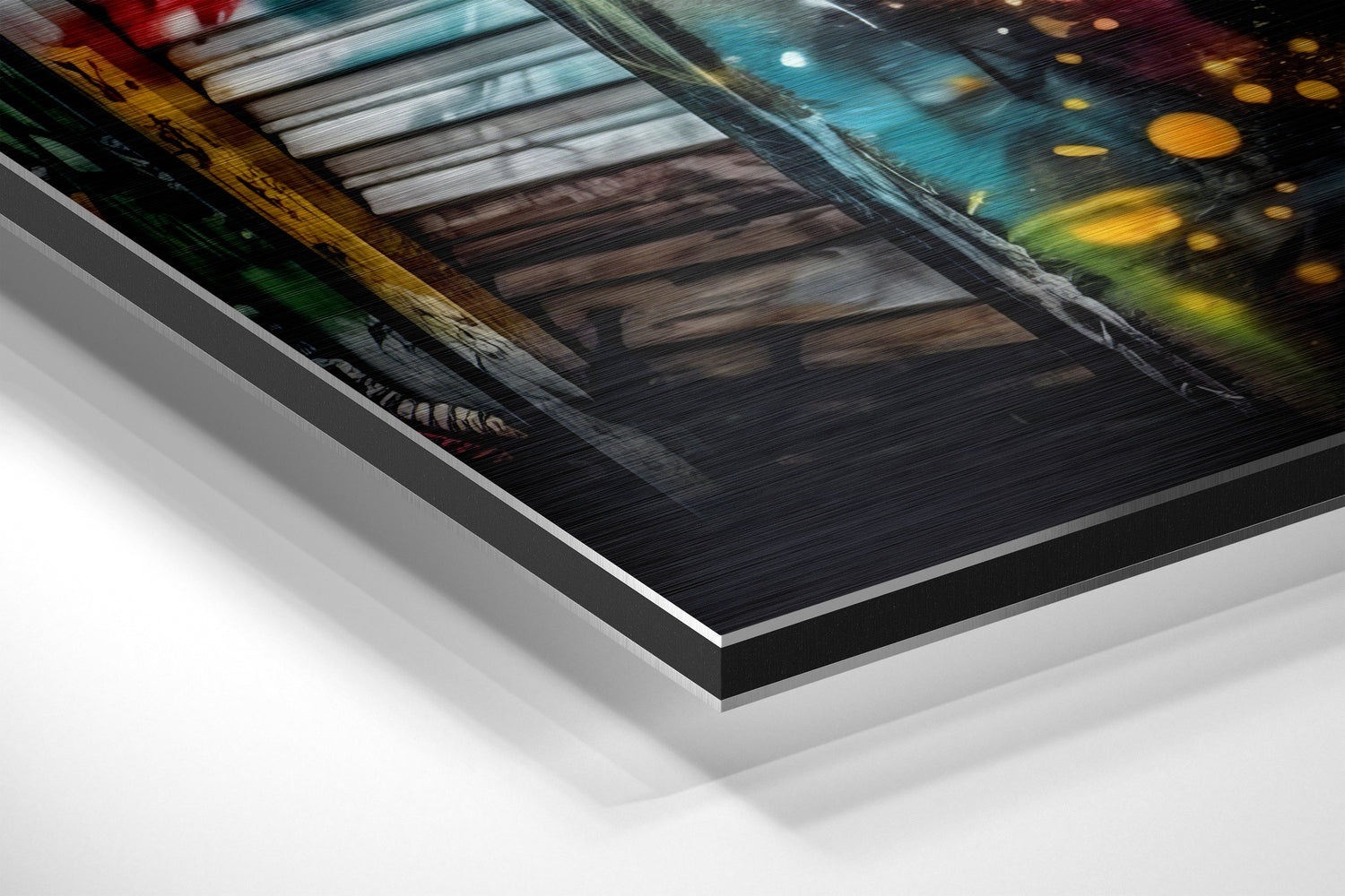 Woman Brushed Aluminum Dibond Wall Art.